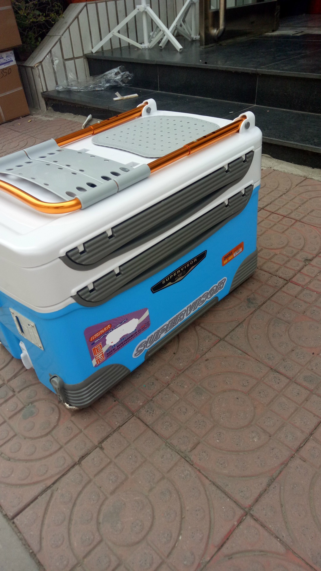 恒冠068a068/29lb双层钓箱 保温箱 海鱼箱 储藏箱 虾饵箱还工具层