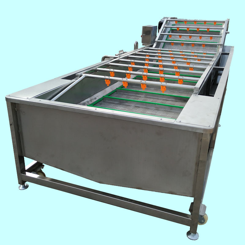 大型全自动苹果清洗设备 工业用气泡喷淋式洗黄桃机器 芒果清洗机