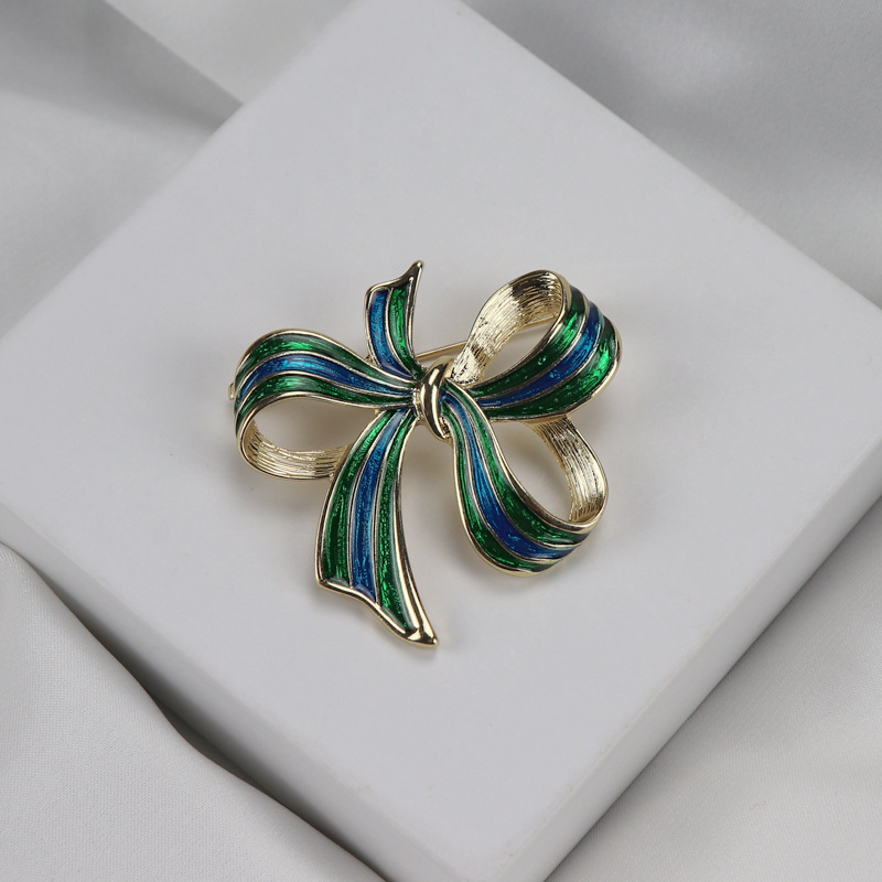 复刻欧洲古董手工珐琅滴油蝴蝶结胸针胸花西装外套毛衣服装配饰