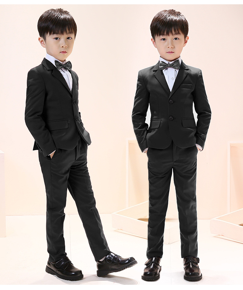 2021秋季新款小西服 男童走秀毕业儿童礼服日常可穿花童小西装