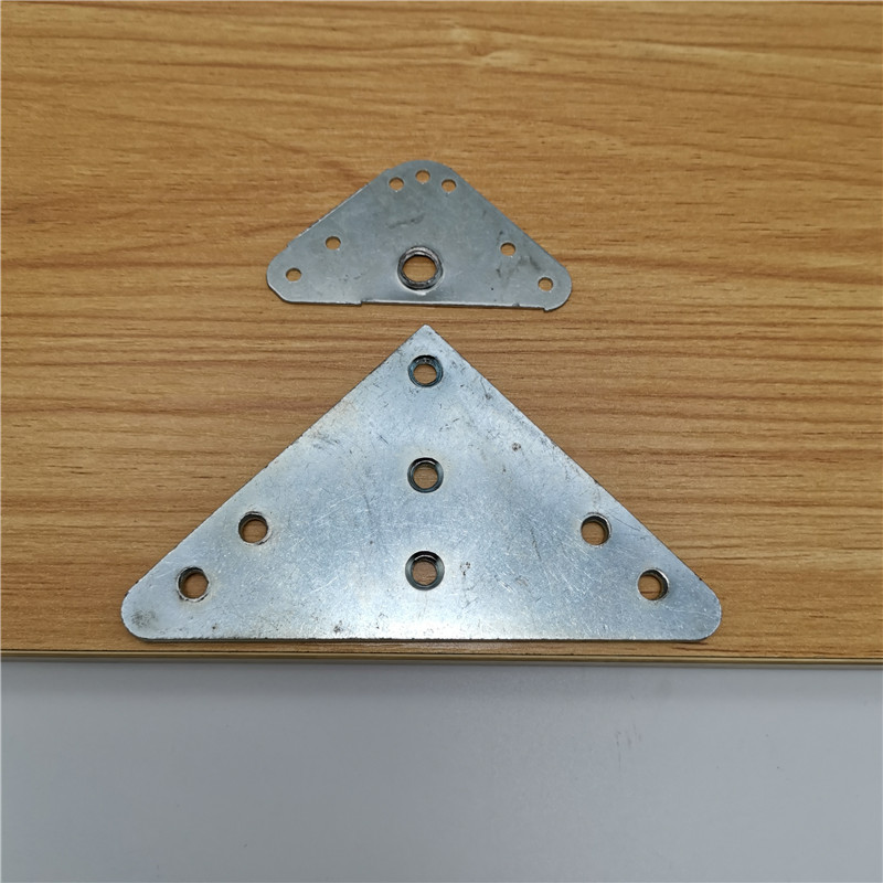 三角形连接平面铁片三角铁片平面连接角码床角撑90度平面直铁片