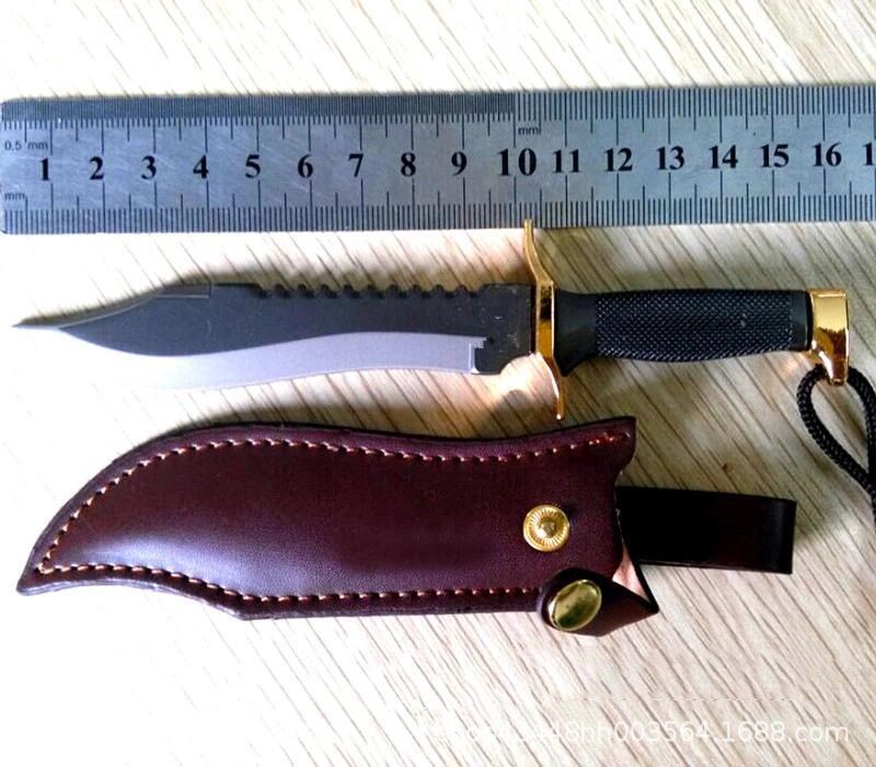 户外小刀匕首防身刀具野外求生露营用具小直刀未开刃