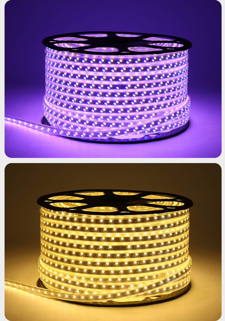 厂家批发led三色变光灯带客厅卧室吊顶变色led灯条led紫罗兰灯带