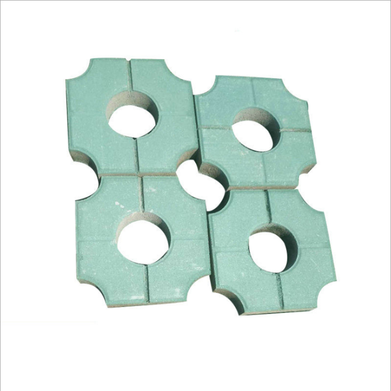 批发绿化带彩色混泥土草坪砖 圆形孔植草砖 公园草坪砖 嵌草砖