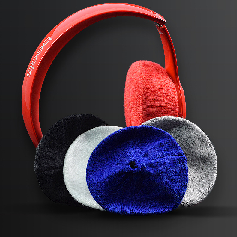 纯棉材质 适用于魔音solo3耳机罩防尘套solo2耳罩录音师studio2 3