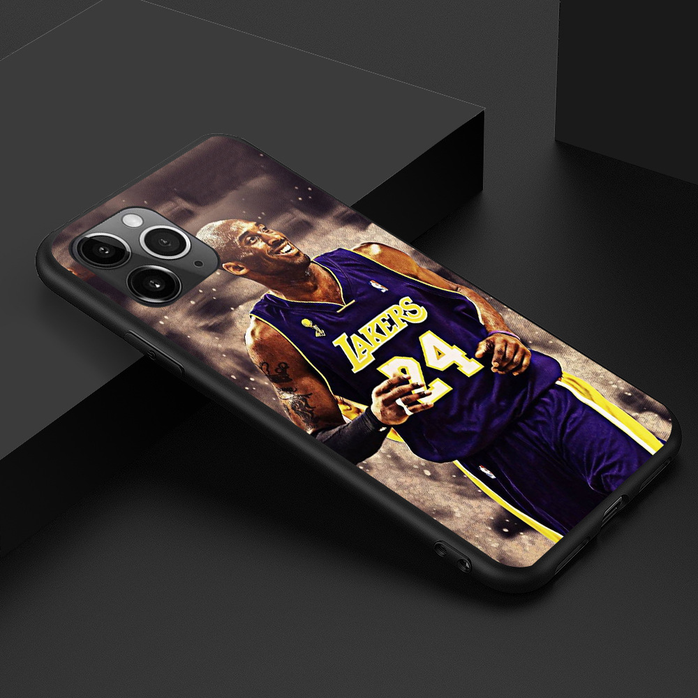 适用iphone12手机壳定制nba湖人黑曼巴科比手机壳kobe phone case