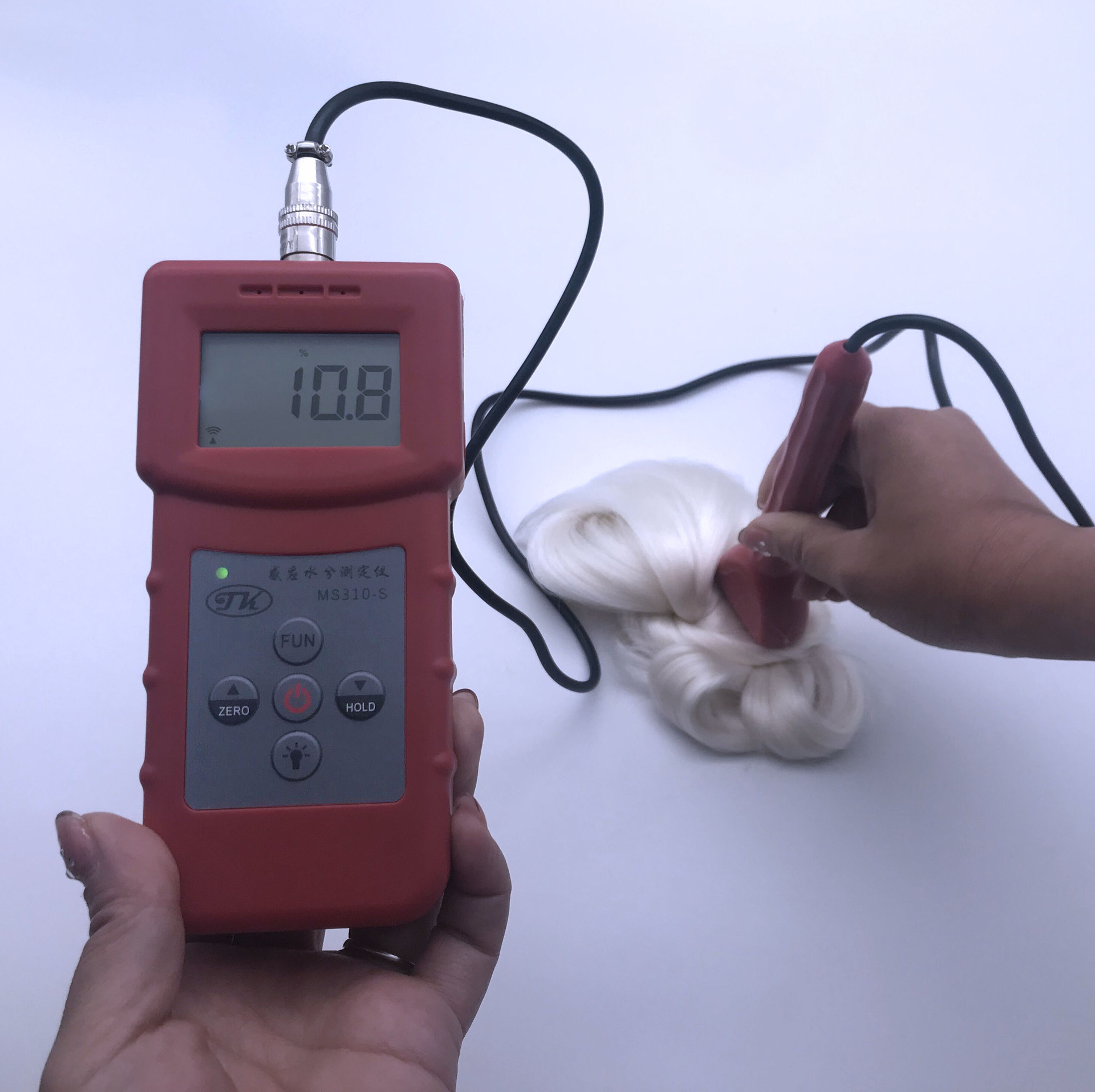 手持式白厂丝水分测定仪便携式白厂丝测水仪ms310s