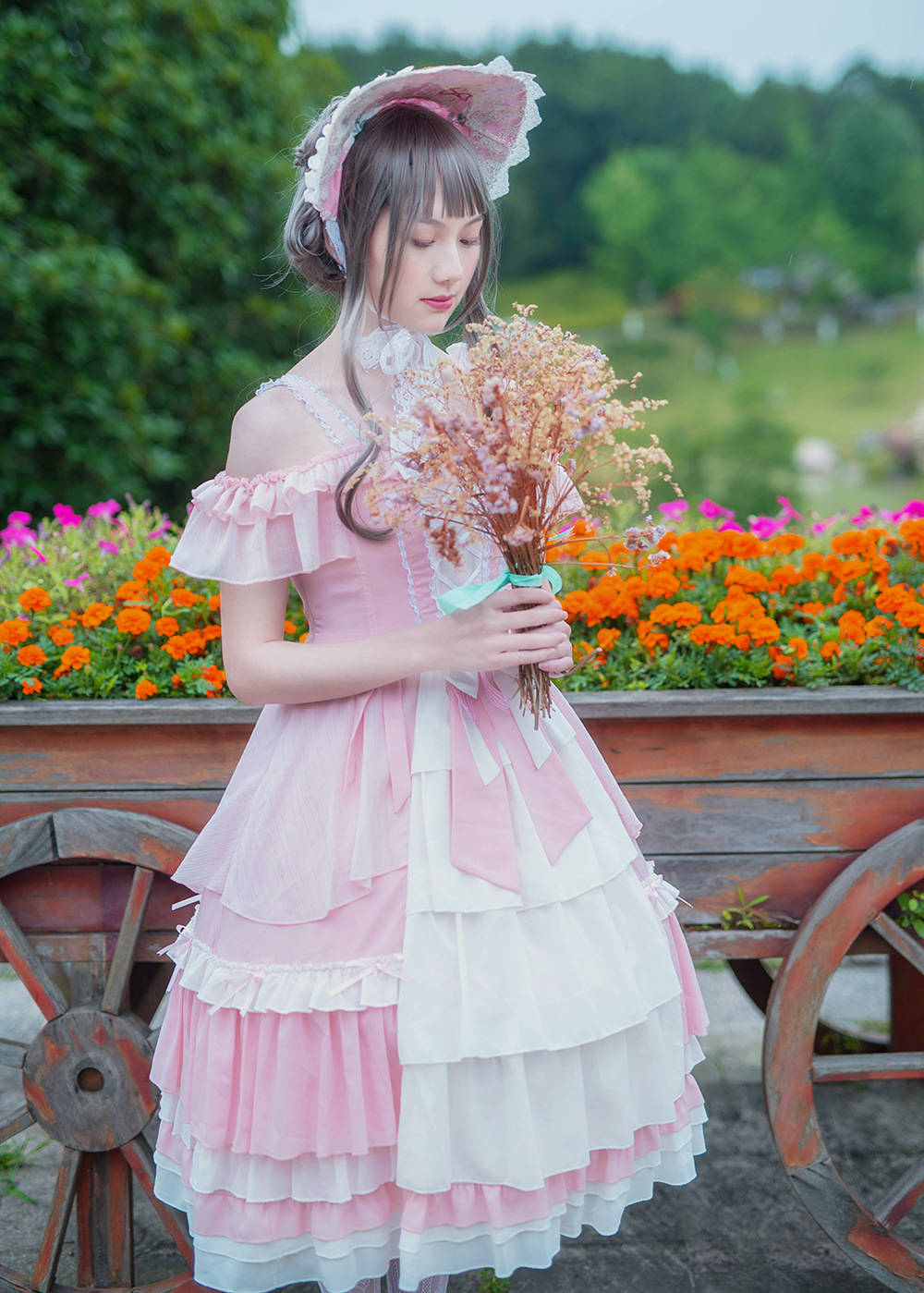 壹品工匠-原创设计新款【蔷薇少女】洛丽塔洋装lolita裙子花嫁 夏