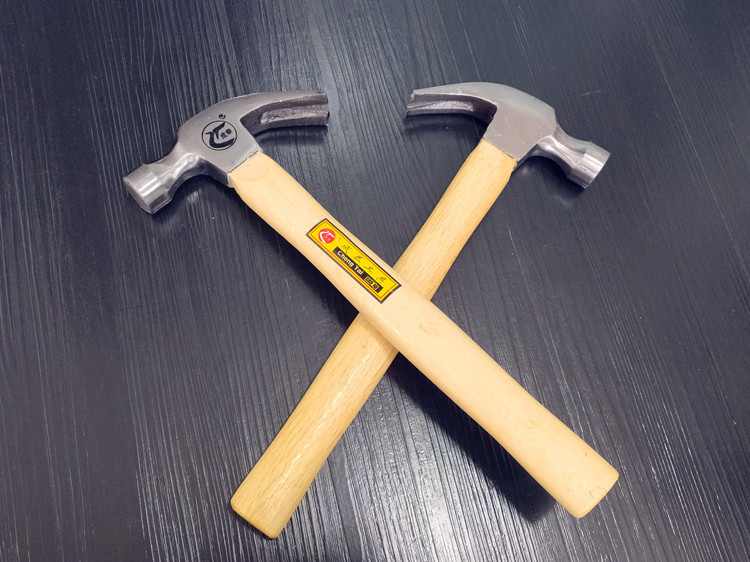 5木柄羊角锤 起钉锤 木工锤 羊角锤 锤子 拔钉锤 榔头
