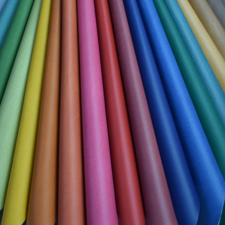 pvc毛圈布双色平纹磨砂人造革面料沙发箱包手袋鞋材包装装饰