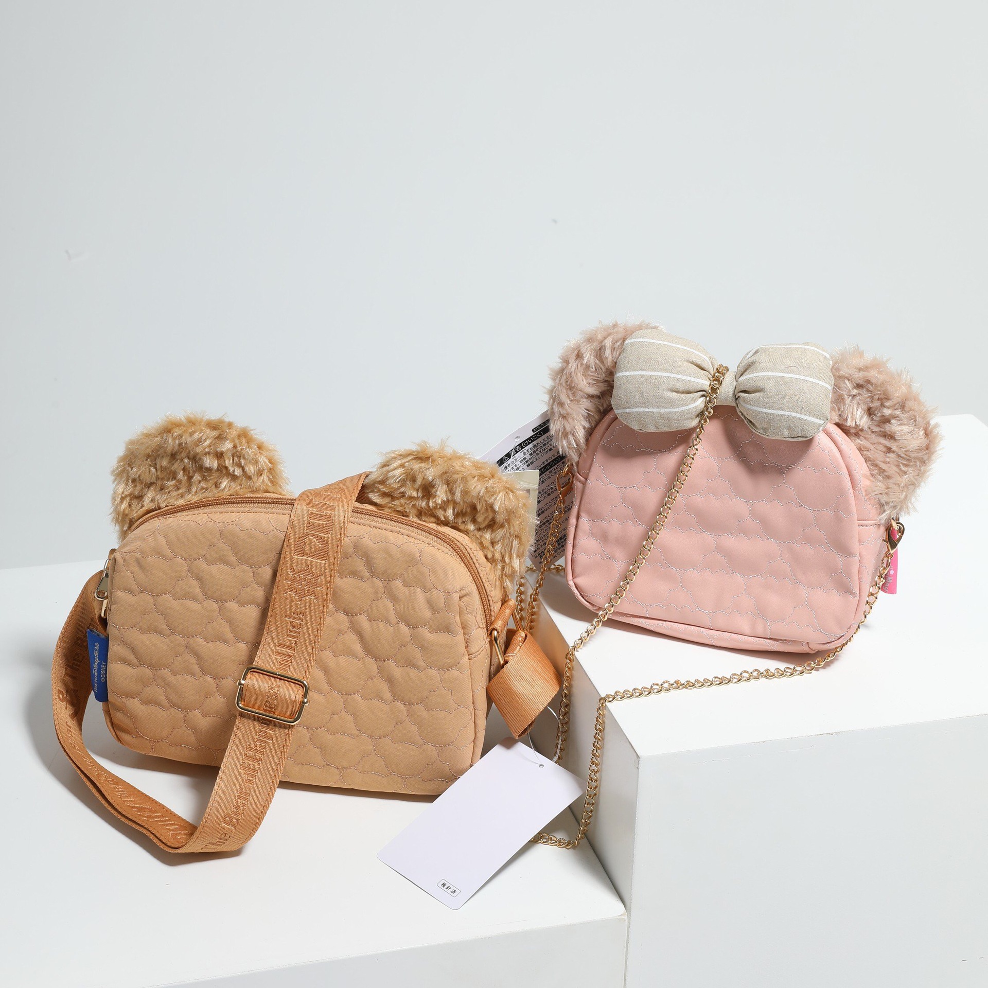 日系达菲熊duffy雪莉菲may毛绒耳朵造型斜挎包单肩包闺蜜包优惠