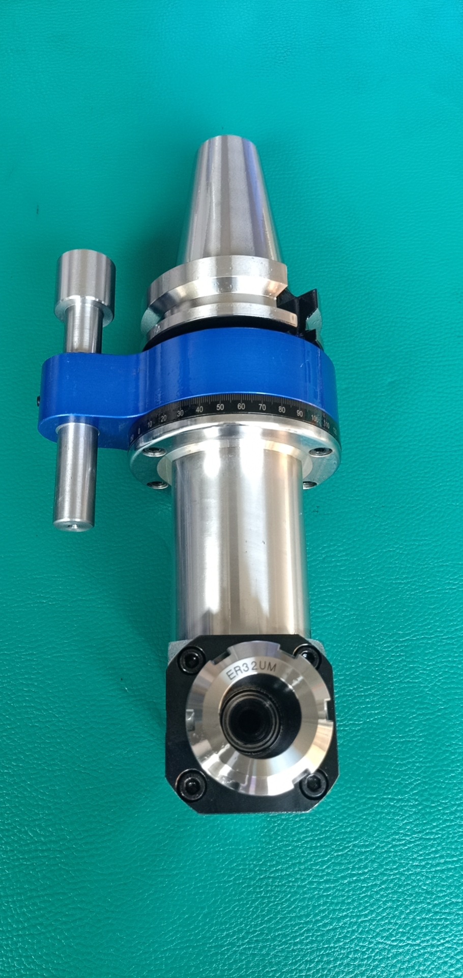 台湾加长型角度头侧铣头高精度bt50/bt40-er20-200l角度头铣头