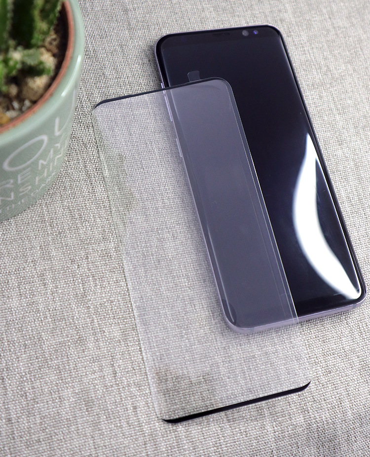 厂家直销三星s21u钢化膜 指纹解锁3d曲屏高粘性边胶s20plus手机膜