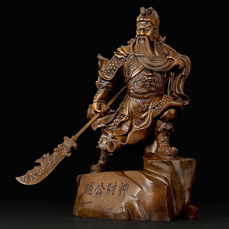 关公摆件关公像关二爷大刀关公佛像武财神爷招财店铺开业礼品