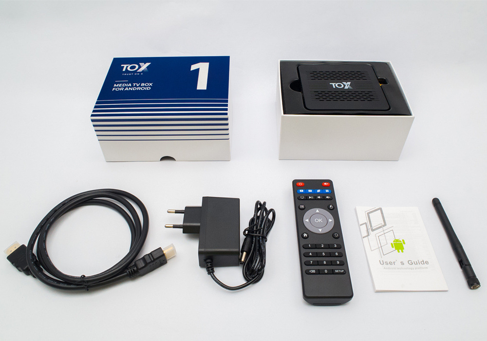跨境tox 1 tv box 智能机顶盒 s905x3 安卓9.0 双频wifi 蓝牙