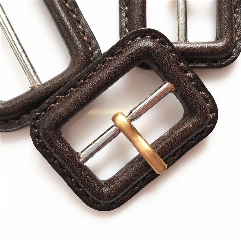 真皮日字扣风衣腰带调节扣大衣日子扣皮包扣真皮三档扣5色现货