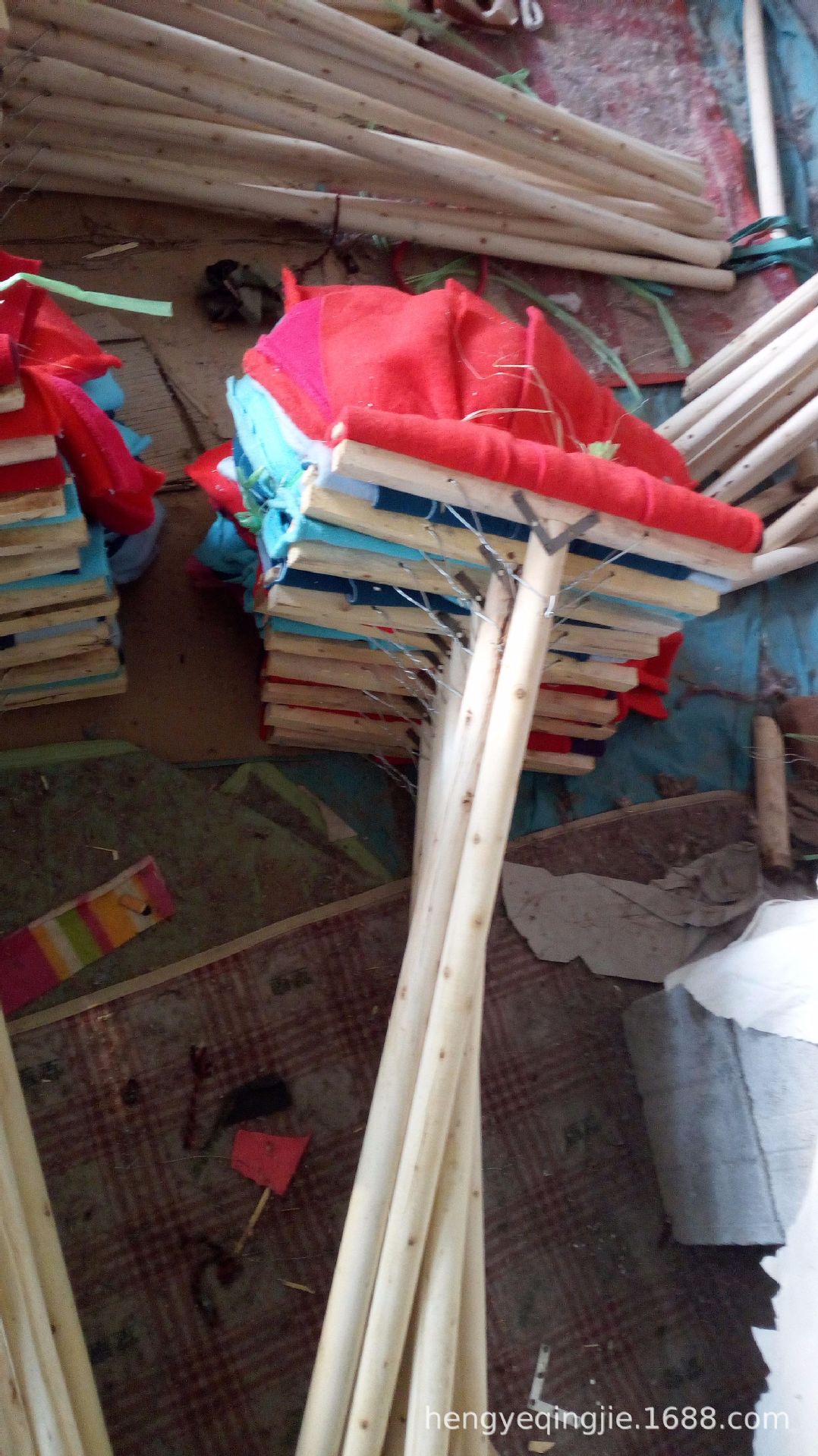 厂家直销,定制木质棉条拖把 棉线木棍墩布 家居学校用平板拖把