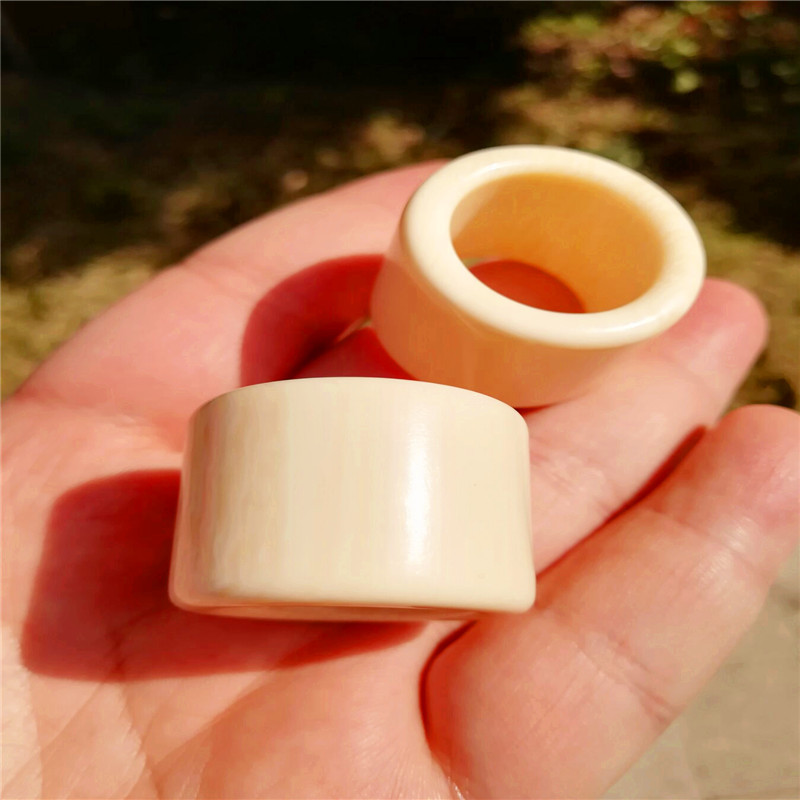 象牙扳指戒指男士大拇指指环把玩礼物礼品猛犸文玩工艺品满纹