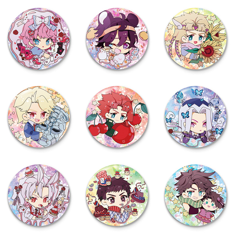 漫韵jojo奇妙冒险吧唧 仗助迪亚波罗花花迪奥 学生徽章 动漫周边