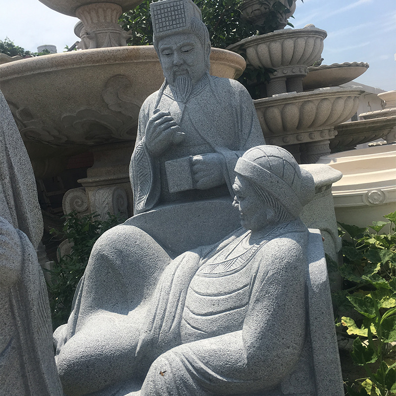 批发人物雕塑古代二十四典故人物雕刻麻石24孝花岗岩人像石雕工艺