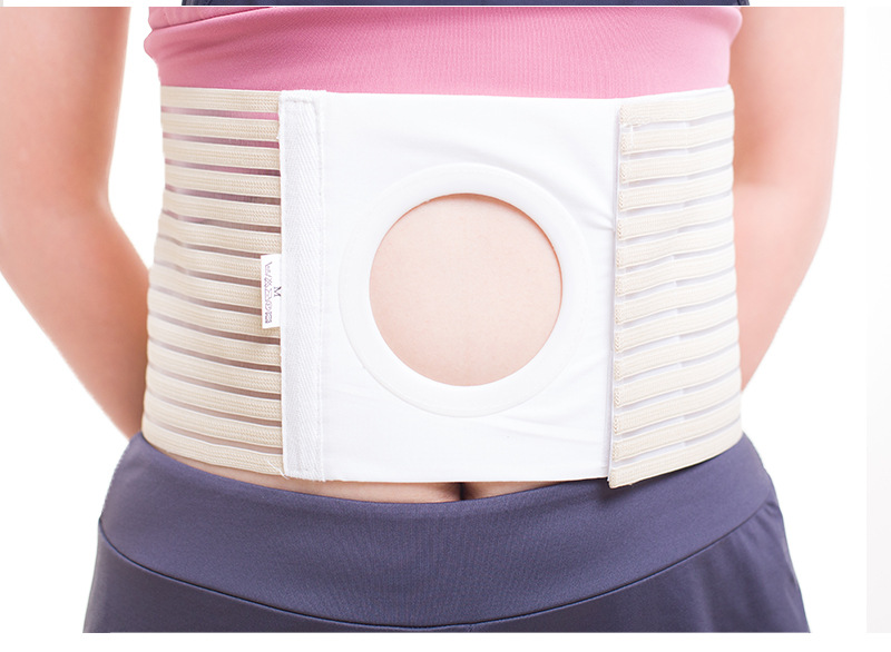 厂家造口腹带弹力造口护腰带开孔松紧加固定护腰围批发