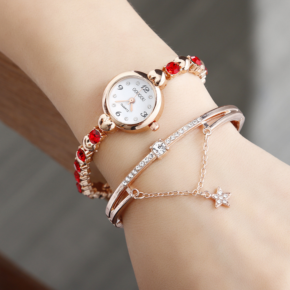 韩版简约女士手链时尚女表新款潮个性百搭学生首饰女流行饰品手表