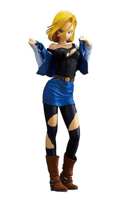 七龙珠闪光魅力人造人18号战损蓝色景品手办