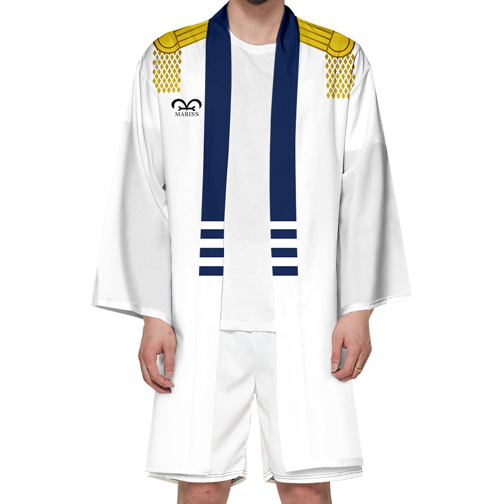 新款 日漫cospaly 海贼王长款和服 索隆白胡子开衫男女外套披风