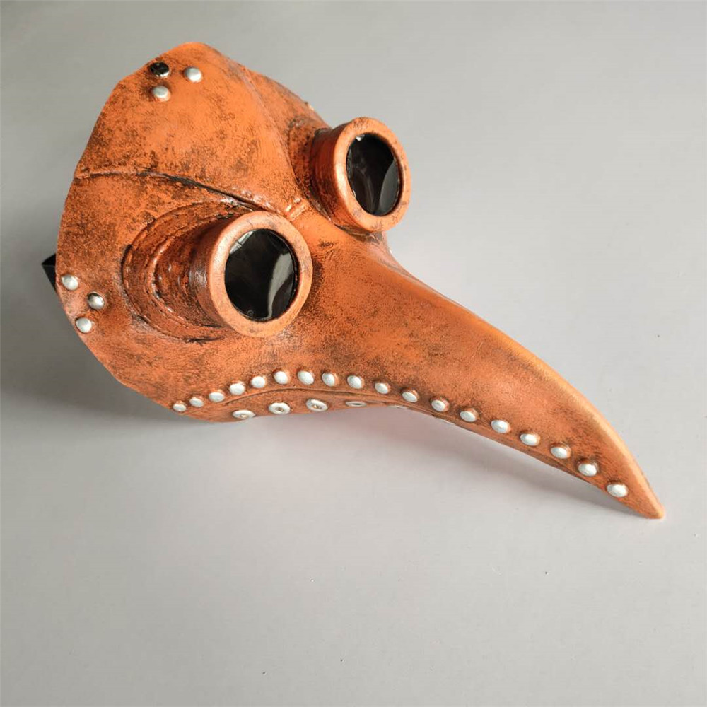 鸟嘴面具万圣节瘟疫医生黑鸟嘴口罩狂欢派对乳胶面具头套厂家直销