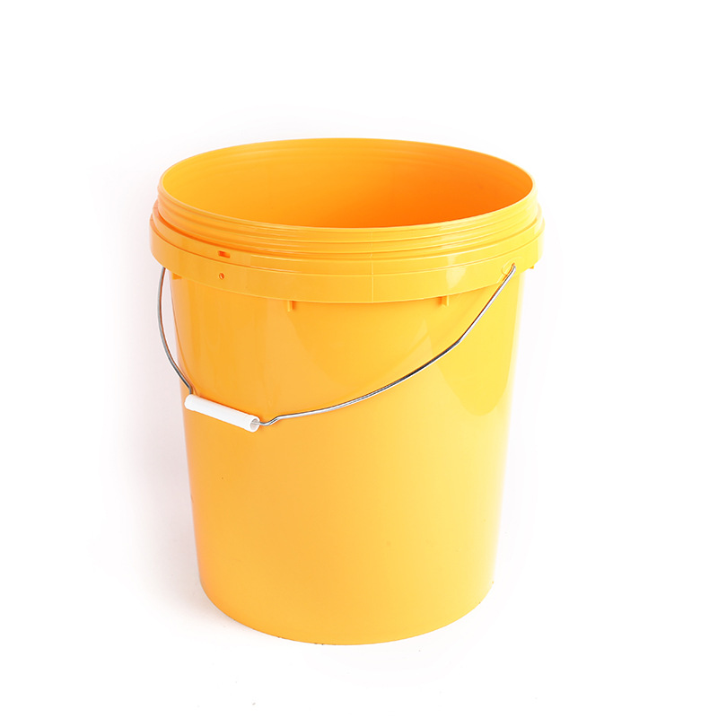 现货20升化工塑料桶 圆形20kg油桶 20l圆形提手桶