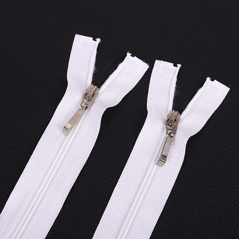 3号白色拉链