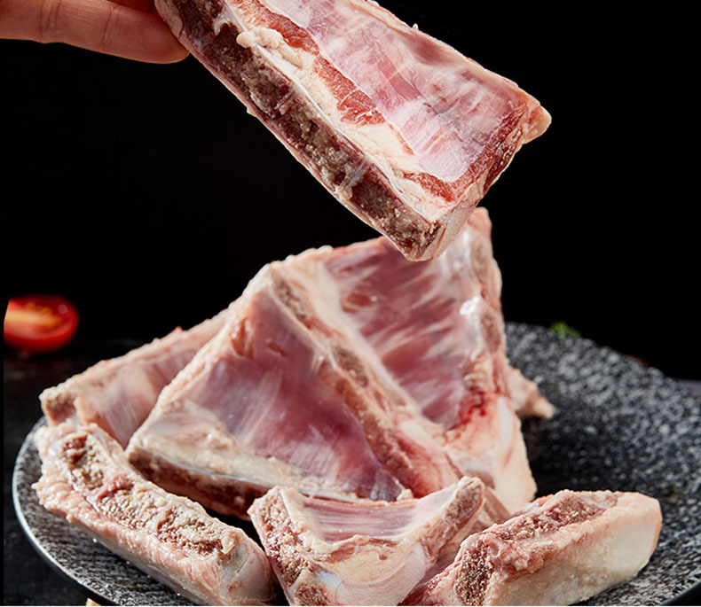 批发大庄园带肉胸口骨冷冻羊排尖20kg/箱羊排新鲜羊肉饭店食材