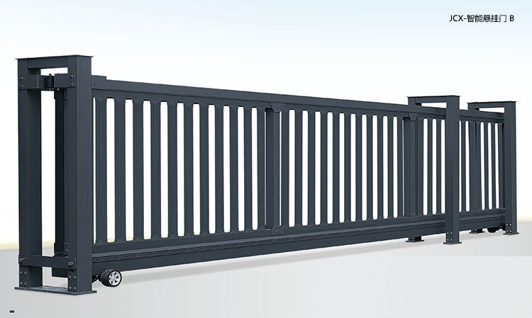 电动直线平移门户外庭院别墅大门无轨段滑门工厂铝合金悬浮悬挂门