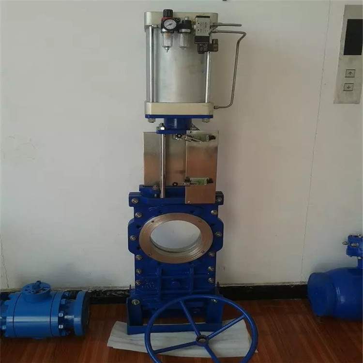 scz673h-16c 气动双向无堵塞穿透式刀闸阀 气动穿透式插板阀