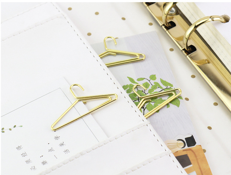 欧兔衣架造型回形针可爱书签装饰纸张收纳文具曲别针夹纸厂家