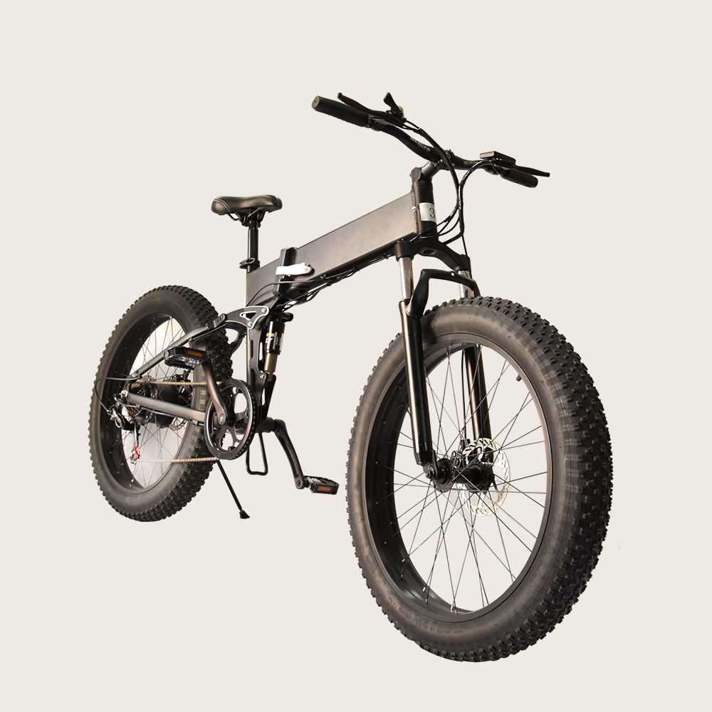 2020新款雪地自行车26寸48v高配电动助力折叠电动自行车胖胎雪地