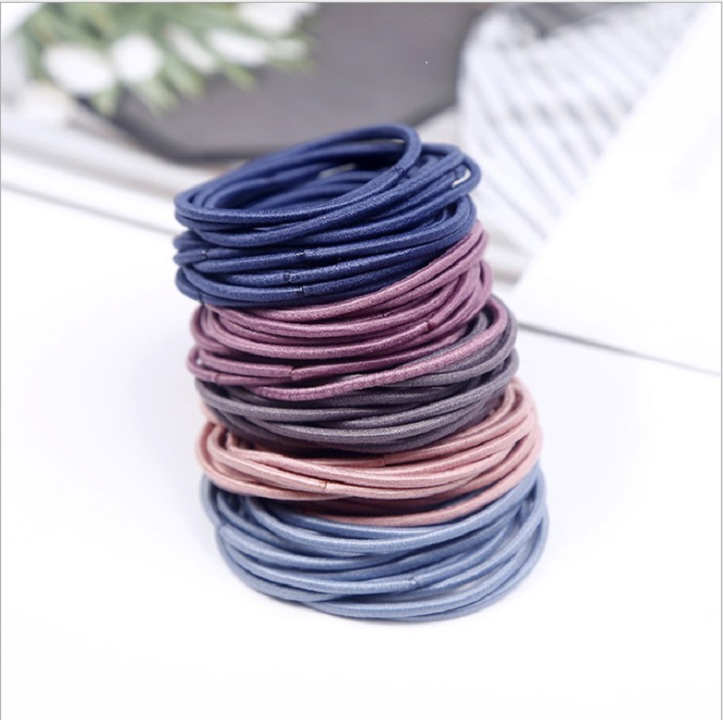 网红ins细头绳皮筋女扎头韩版可爱发绳森系约绑头发皮套小发圈