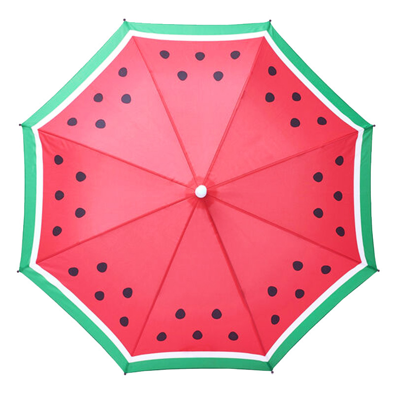 风格童伞创意水果伞西瓜伞可爱卡通图案彩虹童伞安全式开关