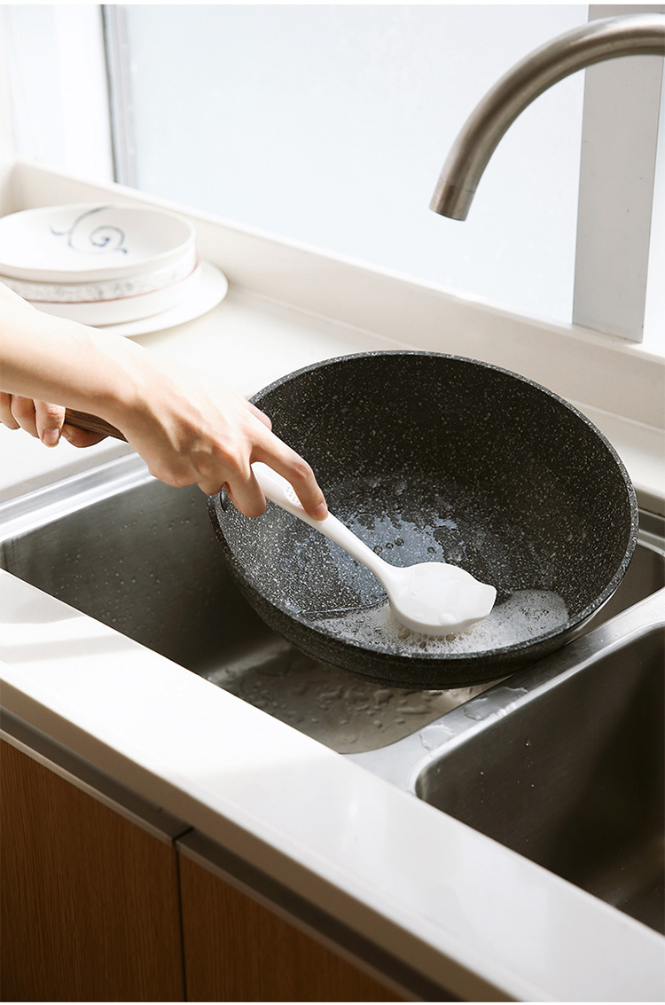 fasola厨房长柄清洁刷家用去污洗锅洗碗刷不粘油水槽灶台清洁刷子