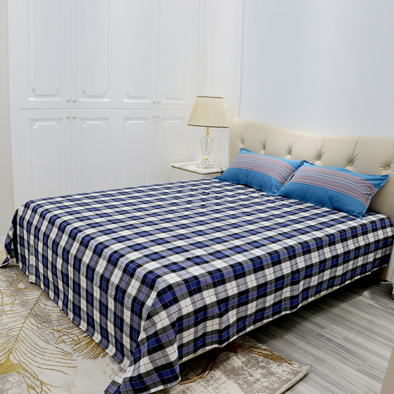 *贵州少数民族布依族床单民族风纯棉土布全棉几何菱形编织单件四