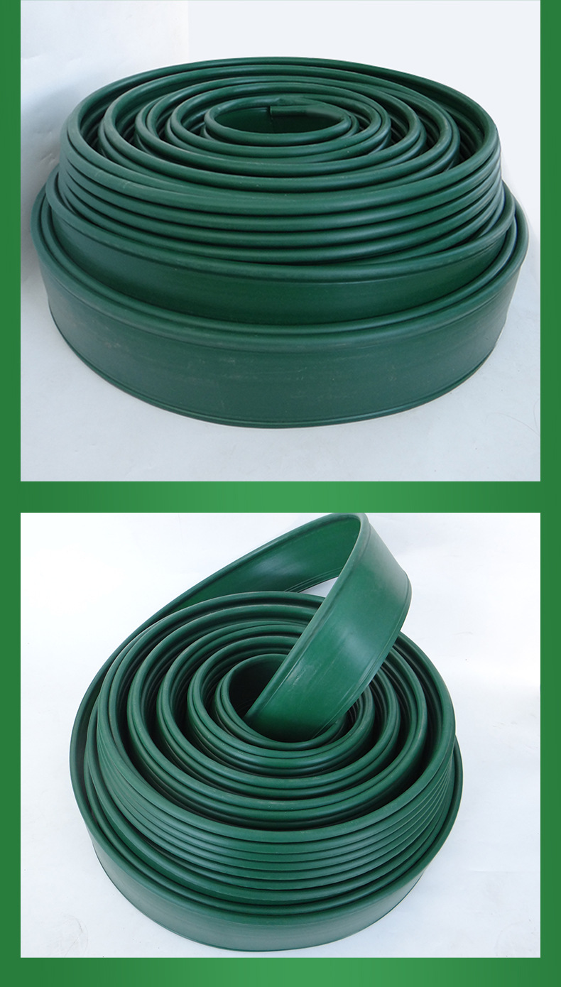 绿色加厚隔离带园林景观草石分隔带隔根板绿色胶带彩色隔离带厂家