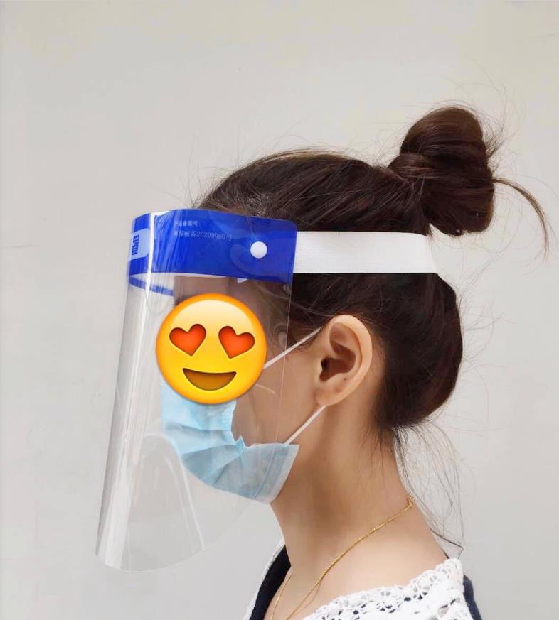 学生一次性pet防护面罩防疫用具耐高温防溅飞沫屏face shield