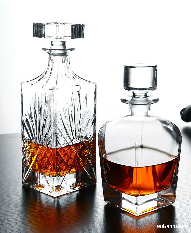 酒瓶酒具家用洋酒壶快速酒器倒红酒威士忌樽器醒酒水晶玻璃分欧式