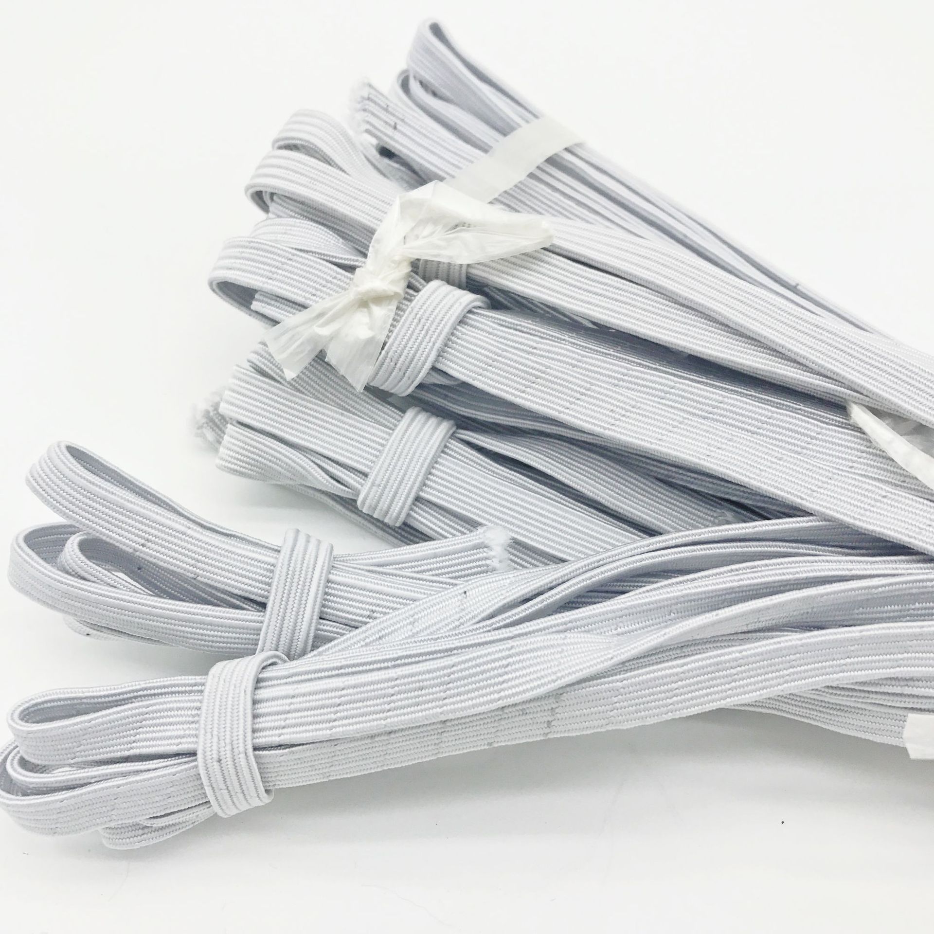 厂家直销白色扁松紧窄扁松紧带袖套松紧带高弹力松紧带两元店货源