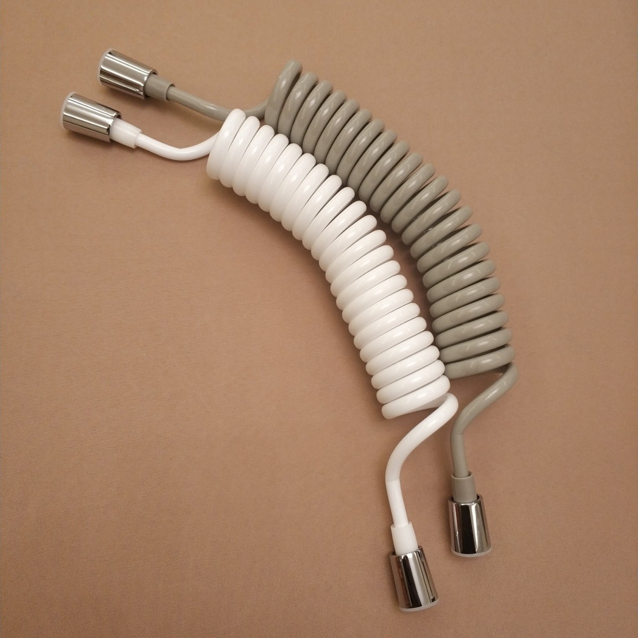 全铜帽电话线加长管伸缩抗压弹簧管花洒淋浴套妇洗器喷枪连接软管