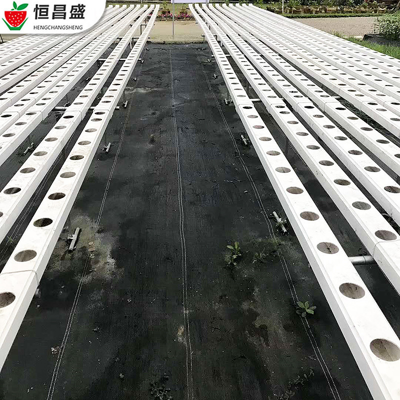 济南厂家供应 水培pvc定制种植槽 pvc落水槽蔬菜草莓无土栽培槽