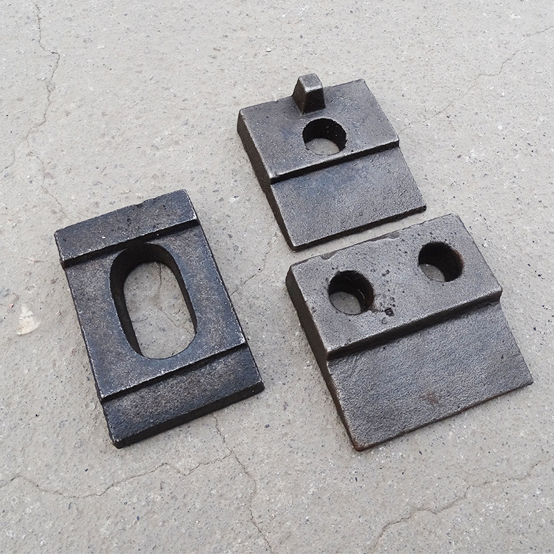 矿安04g32轨道压板可来图定制矿用单双孔焊接式轨道固定件规格齐全