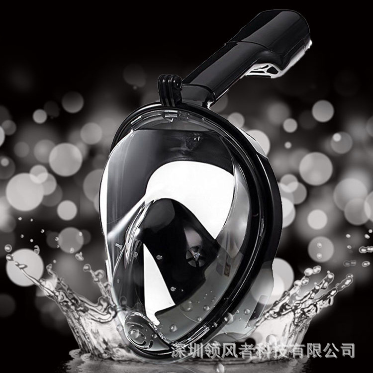 Exclusive for Cross-Border Adult Model Snorkeling Three Pieces Silicone Diving Mask All-Dry Snorkeling Mask Diving Mask