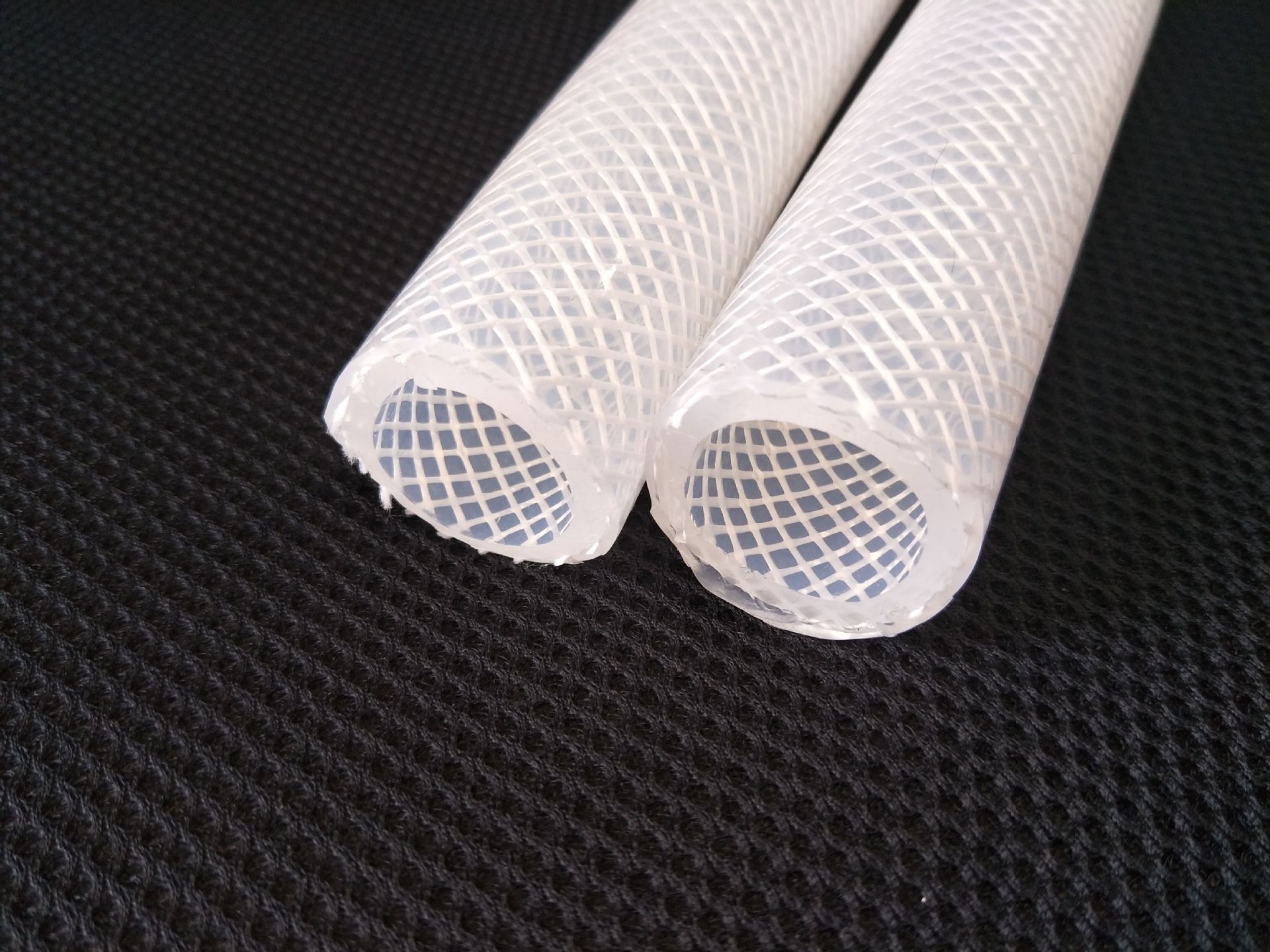 气味小高温包纱胶管 硅胶编织管 食品级硅胶管 透明 高压