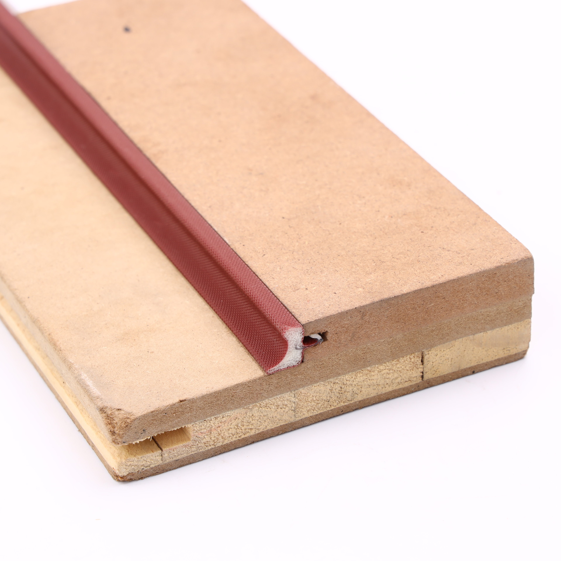 斜边12木门密封条pu包覆式聚氨酯发泡防撞隔音密封条